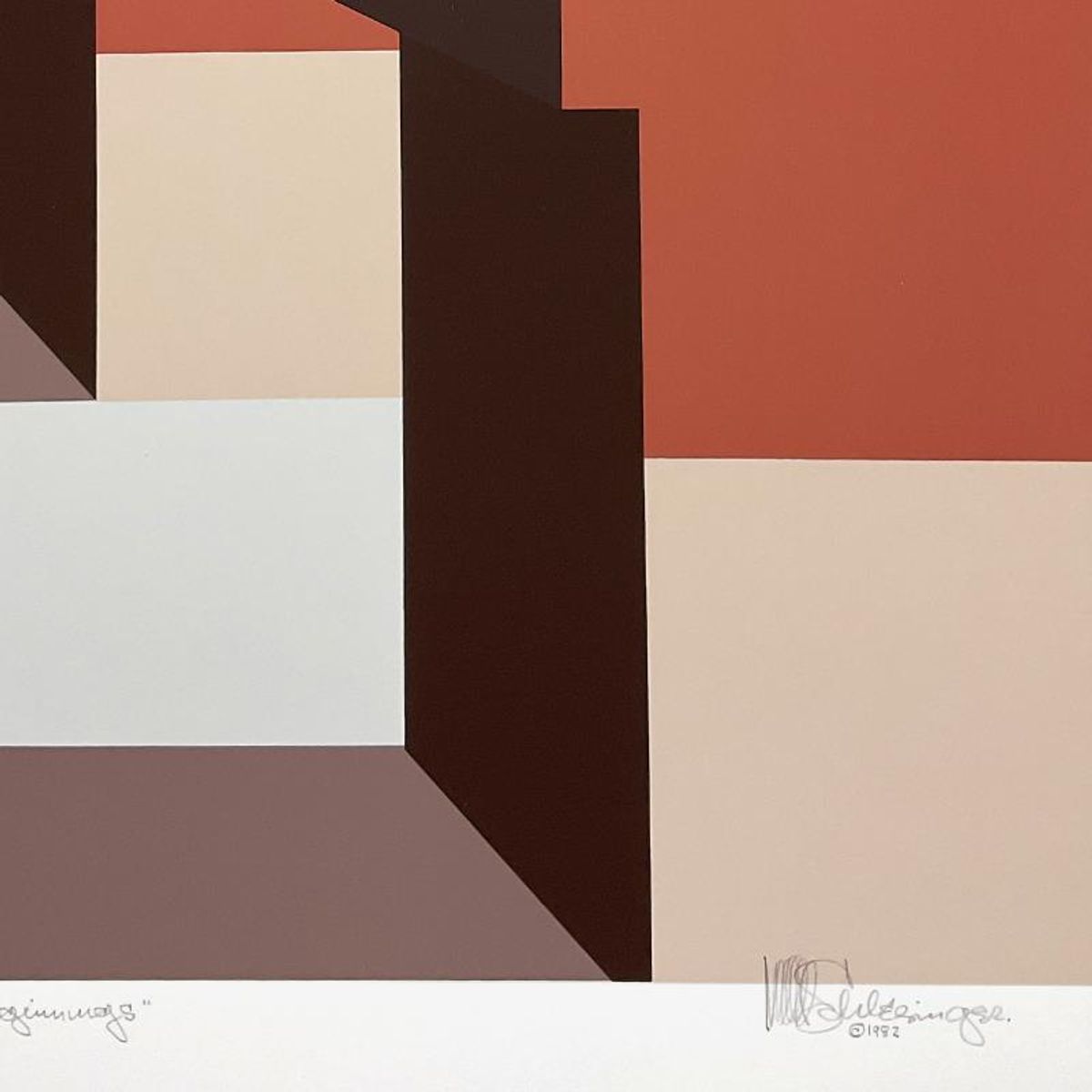 William Schlesinger (1915-2011), "Beginnings" Limited Edition Serigraph from an HC Edition, Hand Signed with Letter of Authenticity