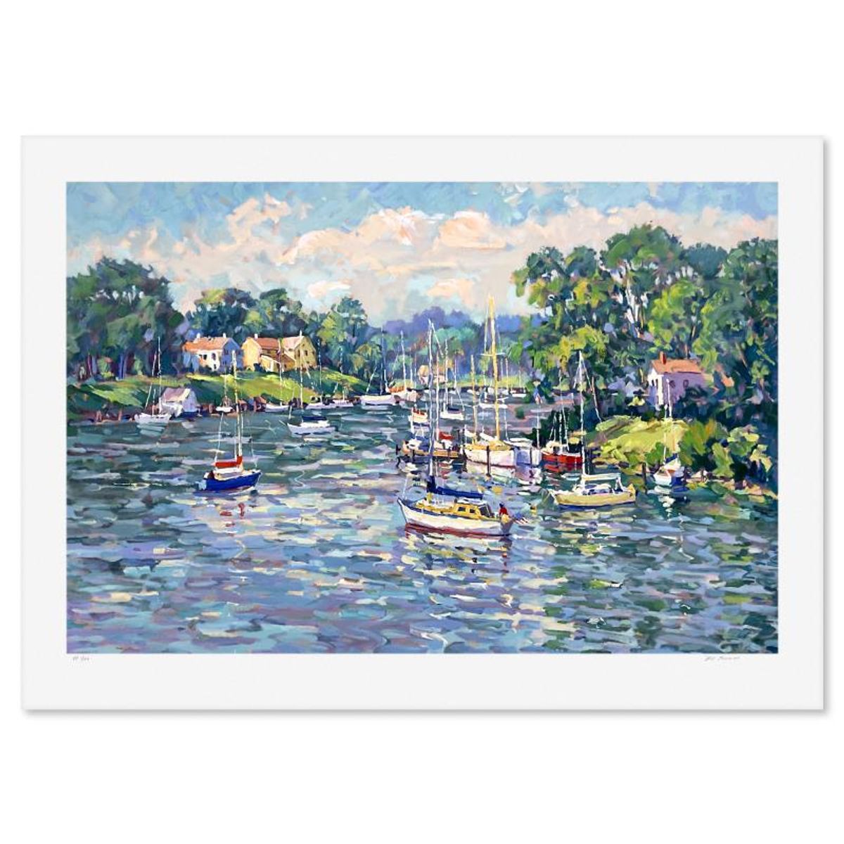 Bill Schmidt, "Annapolis Harbor" Limited Edition Printer's Proof Serigraph, Numbered 1/20 and Hand Signed with Letter of Authenticity