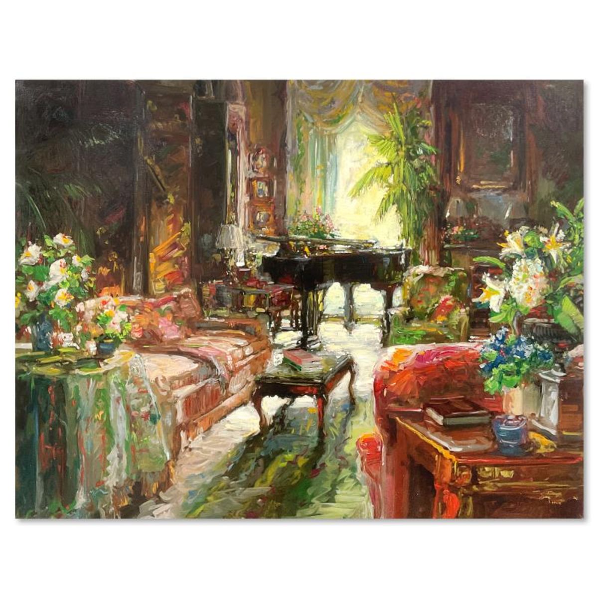 Stephen Shortridge, "Day Room" Hand Embellished Limited Edition Publisher's Proof on Canvas (36" x 48"), Numbered 1/5 and Hand Signed with Letter of Authenticity.
