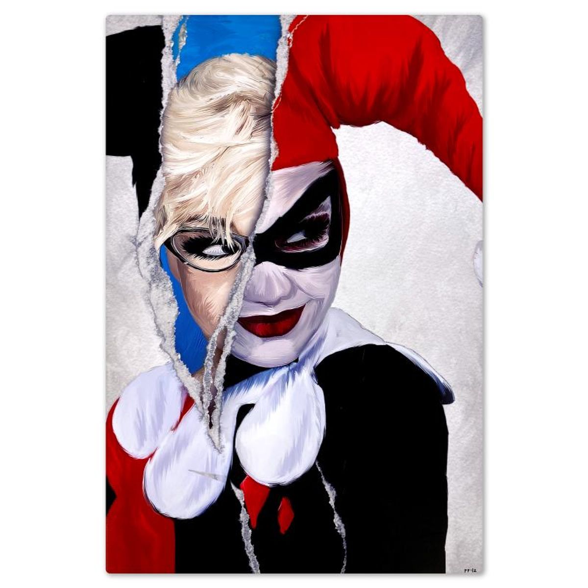 DC Comics & Sideshow Collectibles, "Harley Quinn: Mad Love" Limited Edition on Aluminum, PP Numbered 1/2 with Letter of Authenticity.