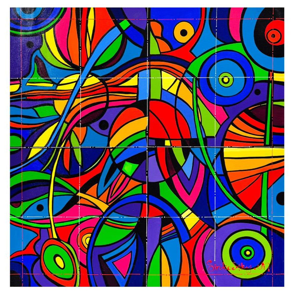 Natalia Sinkovsky, Original Acrylic Painting on Canvas, Hand Signed with Letter of Authenticity.
