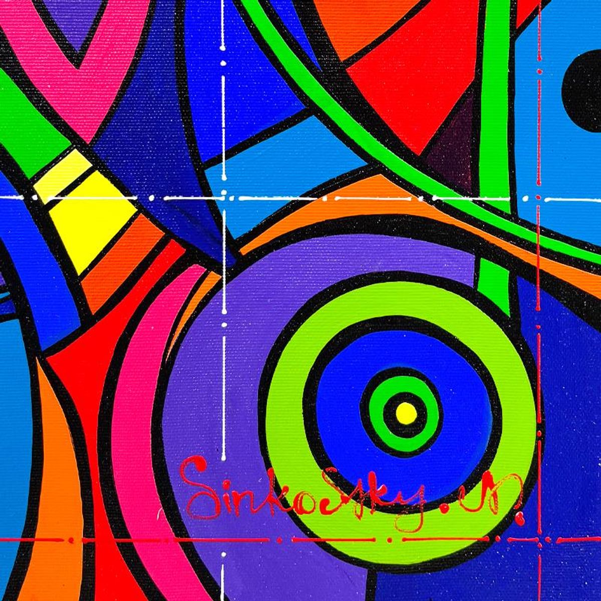 Natalia Sinkovsky, Original Acrylic Painting on Canvas, Hand Signed with Letter of Authenticity.