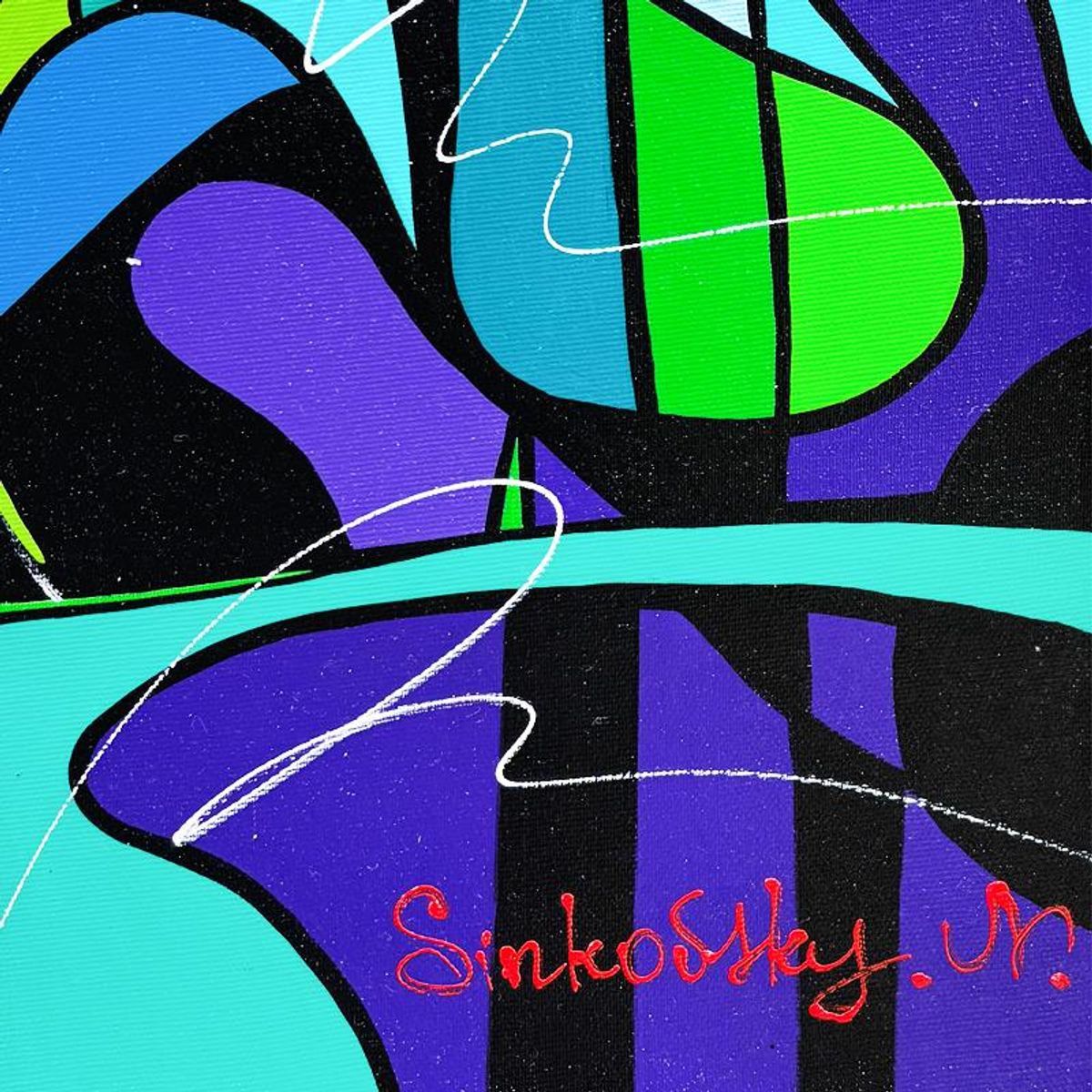 Natalia Sinkovsky, Original Acrylic Painting on Canvas, Hand Signed with Letter of Authenticity.