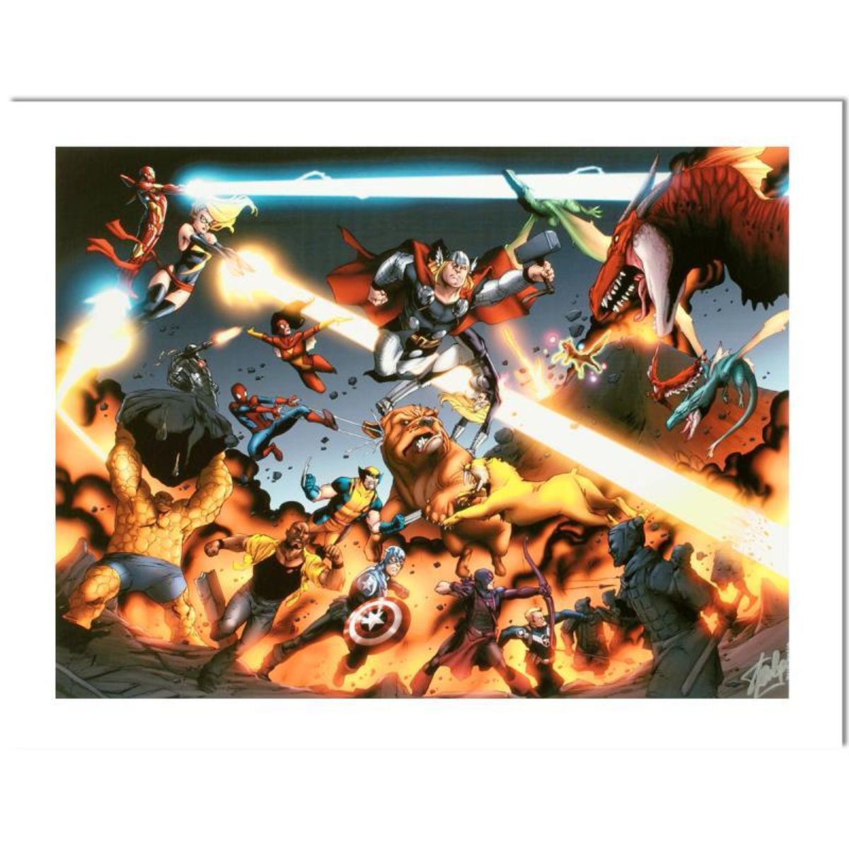 Stan Lee Signed, Marvel Comics "I Am An Avenger #4" Limited Edition Canvas 8/10 with Certificate of Authenticity.