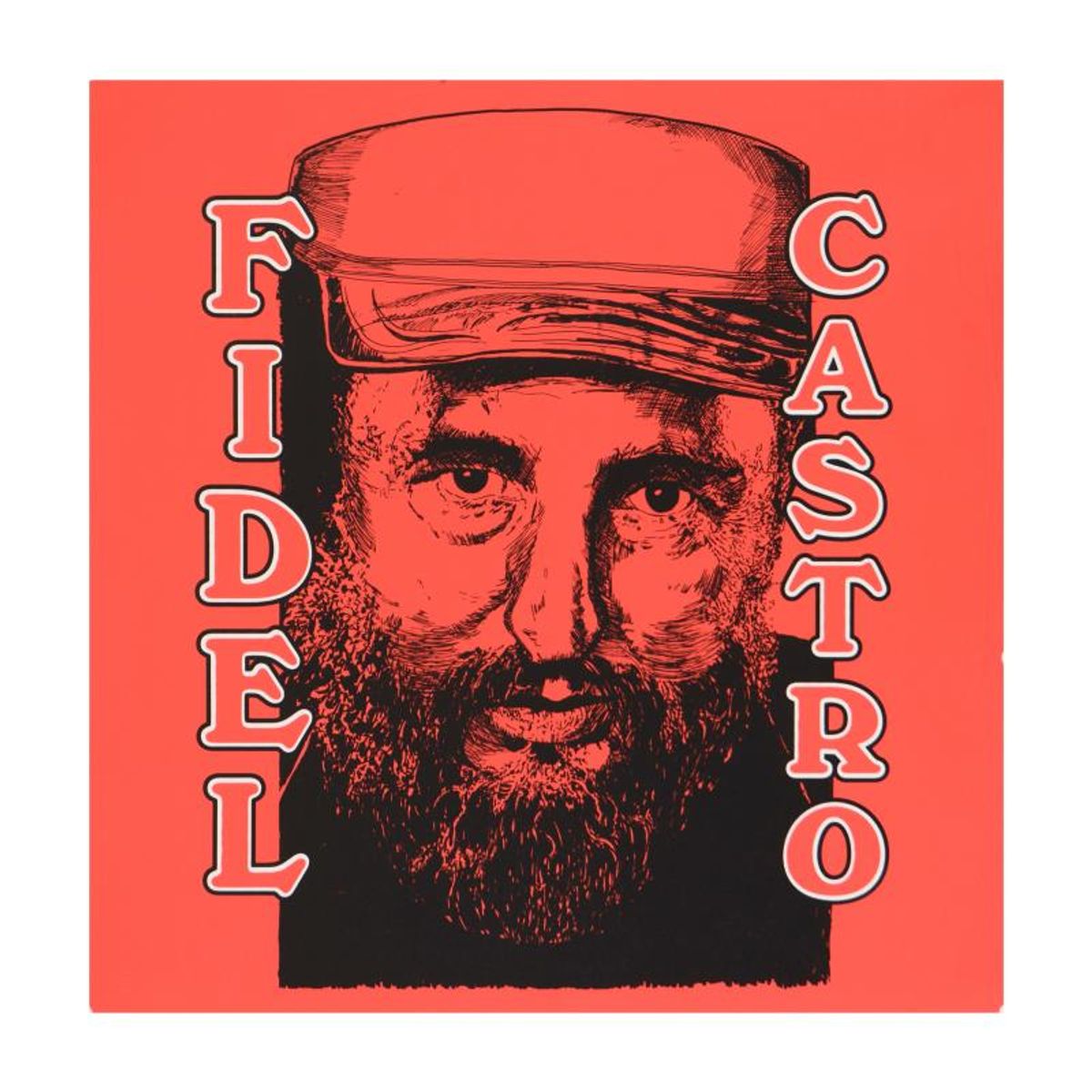 Steve Kaufman (1960-2010), "Fidel Castro" Limited Edition Silkscreen on Canvas, Numbered 36/50 and Hand Signed Inverso with Letter of Authenticity.