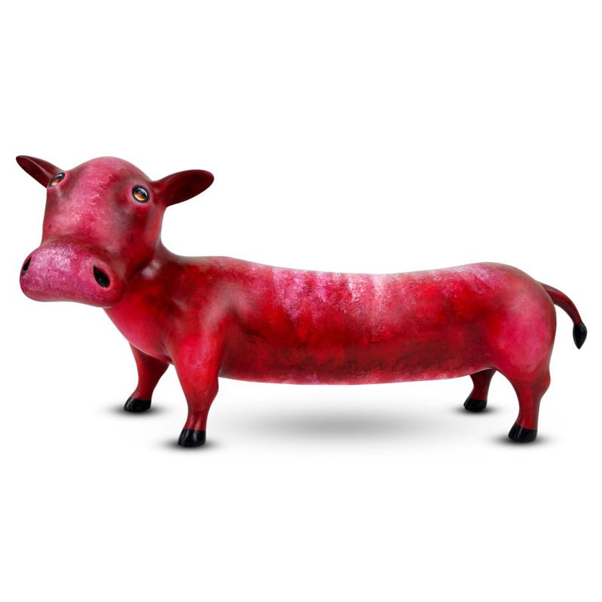 Wang, "Moo Over" Limited Edition Resin Sculpture, Numbered 26/99 and Hand Signed with Letter of Authenticity.