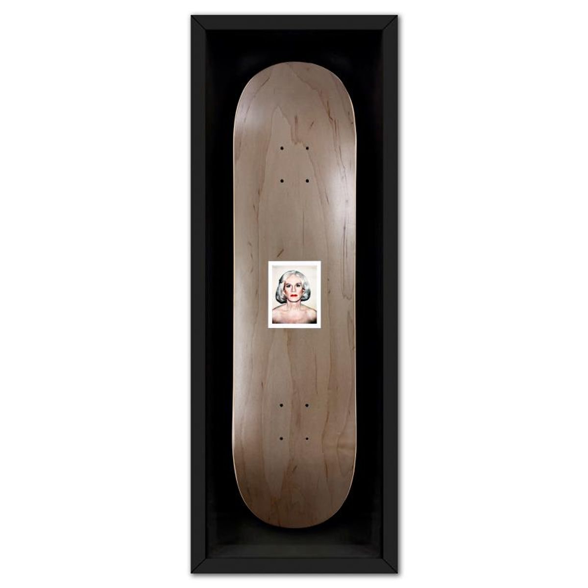 Andy Warhol (1928-1987), "Self-Portrait (Grey)" Framed One-of-a-Kind Unique Edition Skateboard, Signed Inverso with Certificate of Authenticity.