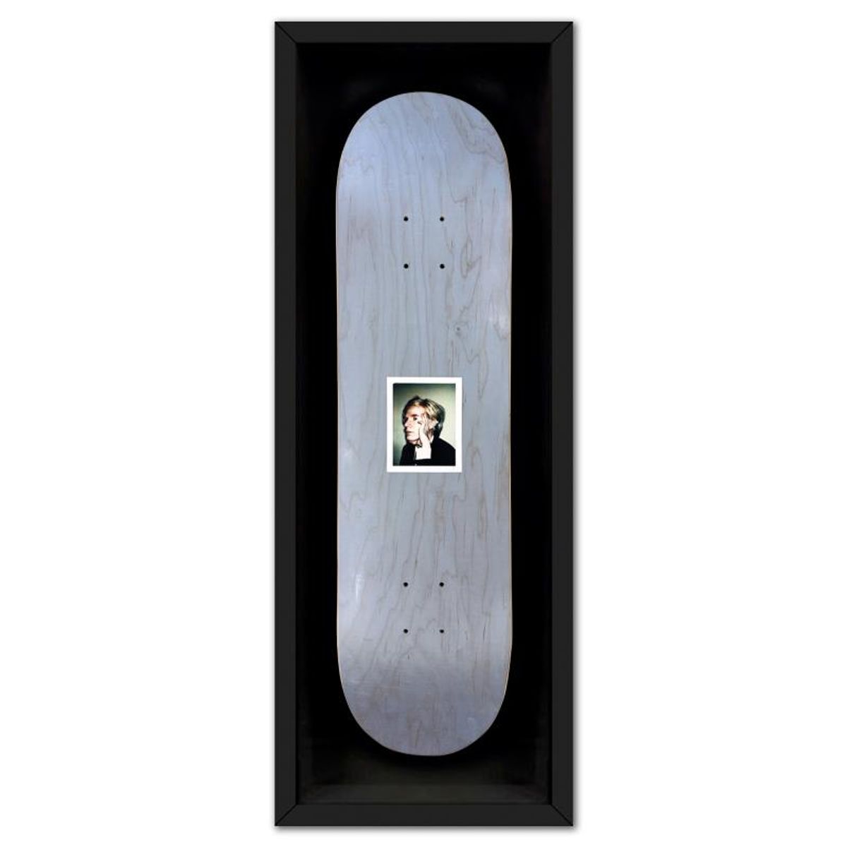 Andy Warhol (1928-1987), "Self-Portrait (Blue)" Framed One-of-a-Kind Unique Edition Skateboard, Signed Inverso with Certificate of Authenticity.