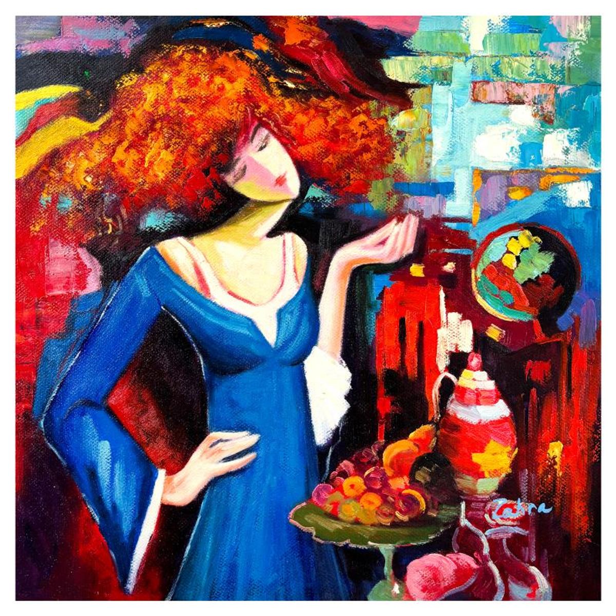 Zahra, Original Acrylic Painting on Canvas, Hand Signed with Letter of Authenticity.