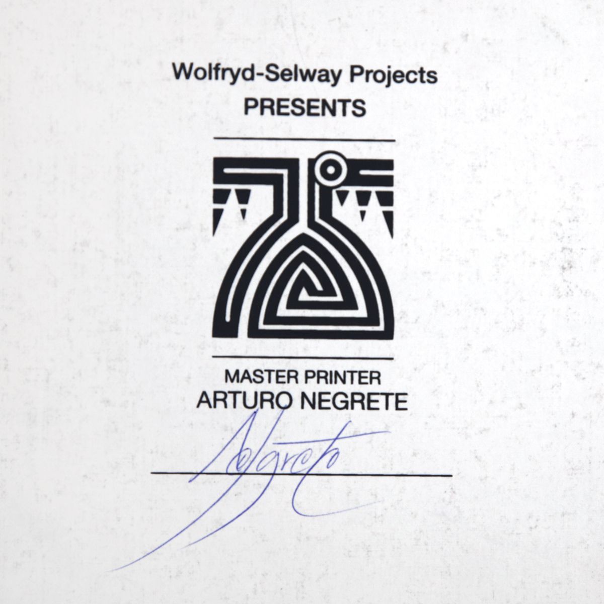 Wolfryd-Selway Projects- Silkscreen