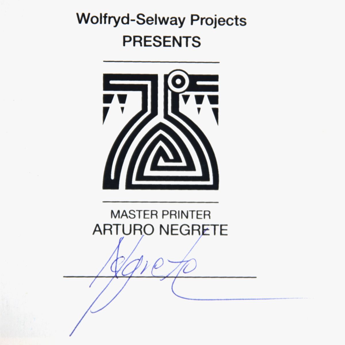 Wolfryd-Selway Projects- Silkscreen