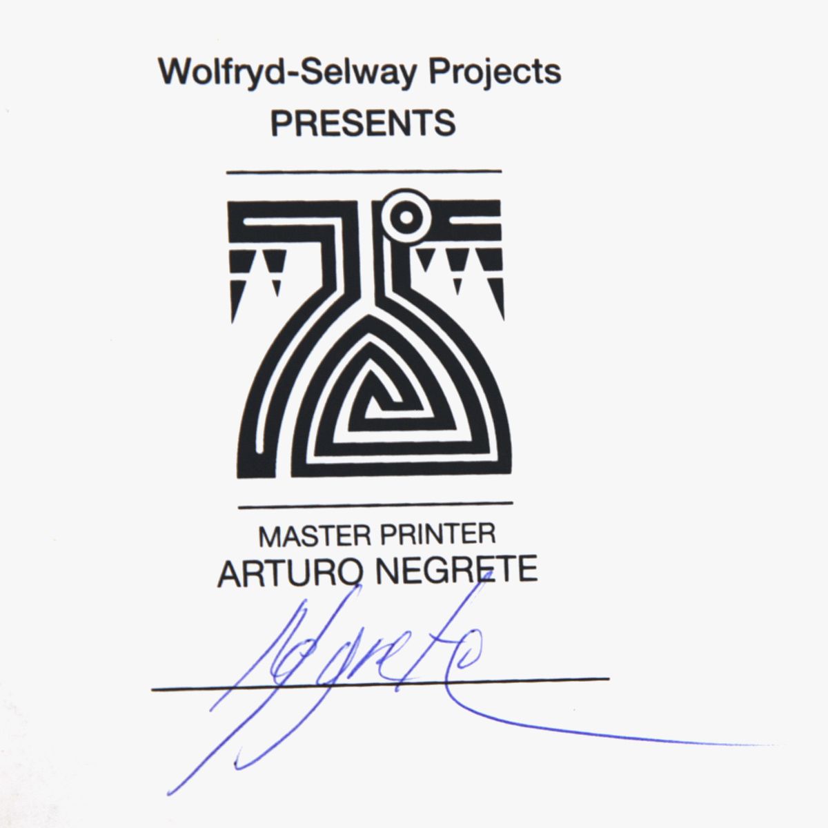 Wolfryd-Selway Projects- Silkscreen