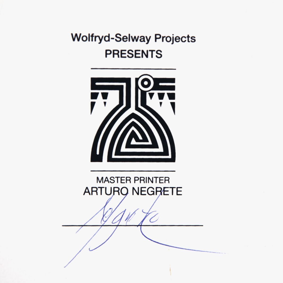 Wolfryd-Selway Projects- Silkscreen