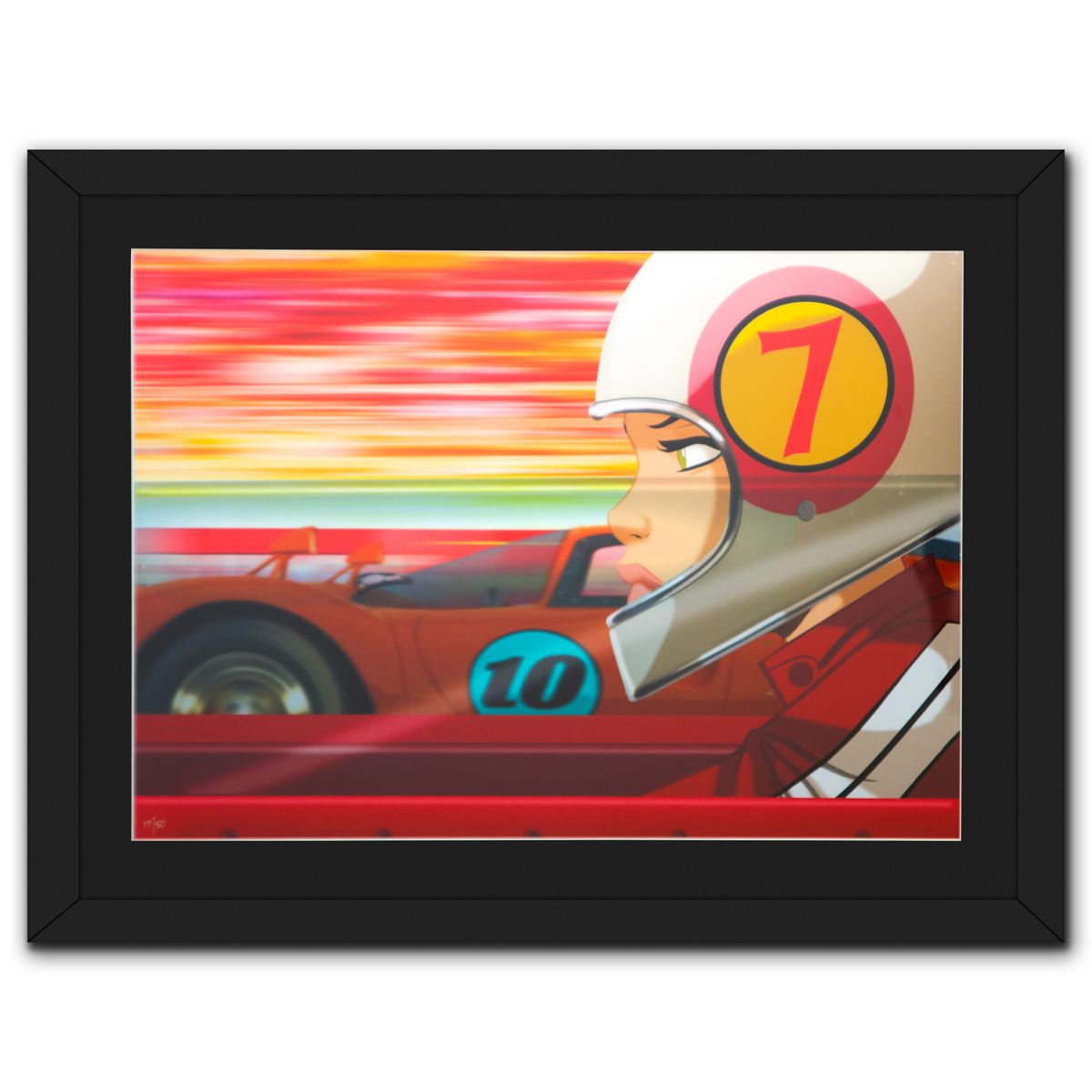 Des Taylor- Chromatic pigment ink on PhotoRag fine art paper "Red Rokkit 7"