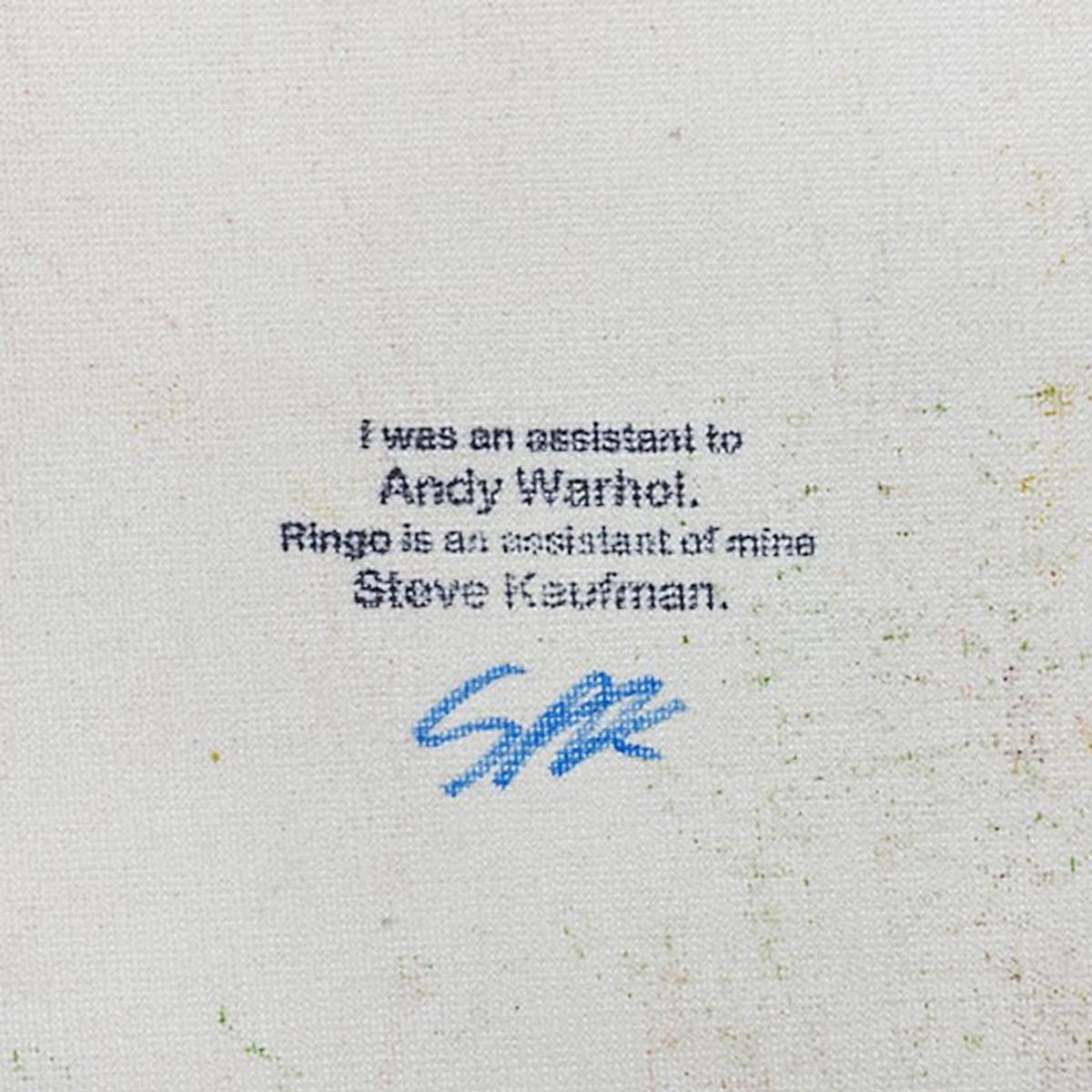 Ringo Daniel Funes, "Hallucinogenic Toreador" Framed One-of-a-Kind Mixed Media on Canvas, Hand Signed by the artist and Steve Kaufman (1960-2010) with Letter of Authenticity.