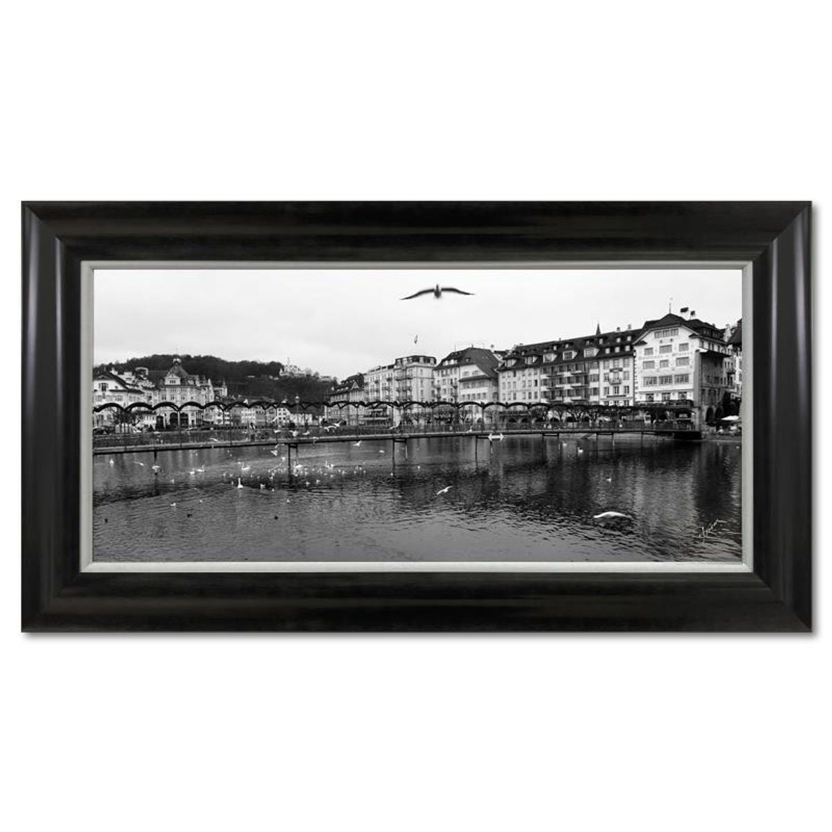 Misha Aronov, "Swiss Dream" Framed Limited Edition on Canvas, Numbered 2/25 and Hand Signed with Letter of Authenticity.