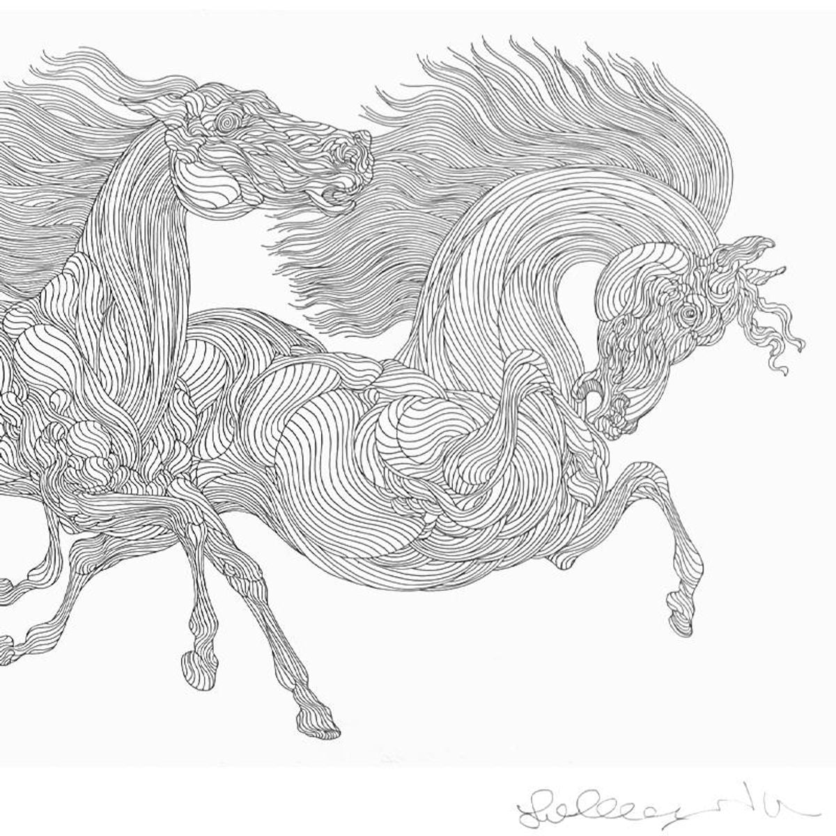 Guillaume Azoulay, "Le Horla" Framed Limited Edition Etching, PP Numbered II/III and Hand Signed with Letter of Authenticity.