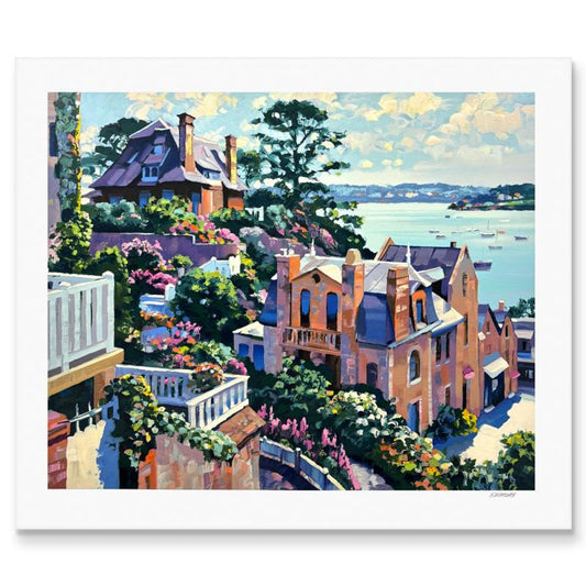 Howard Behrens (1933-2014), "Dinard" Limited Edition Serigraph, Numbered and Hand Signed with Certificate of Authenticity.