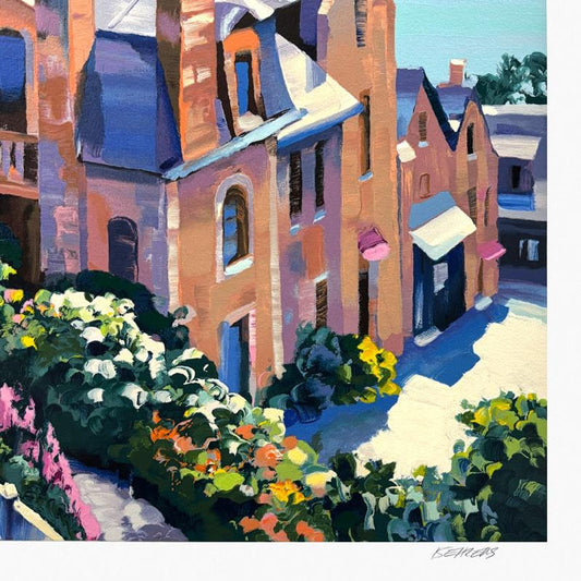 Howard Behrens (1933-2014), "Dinard" Limited Edition Serigraph, Numbered and Hand Signed with Certificate of Authenticity.