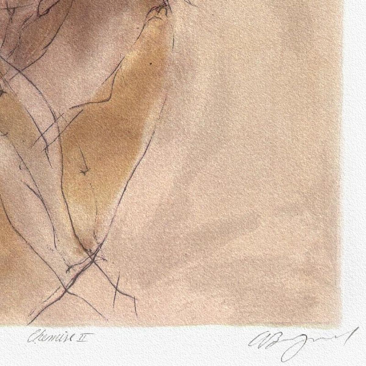 Gary Benfield, "Chemise 2" Limited Edition Serigraph, Numbered and Hand Signed with Certificate of Authenticity.