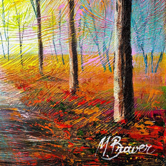Mark Braver, Original Acrylic Painting on Canvas, Hand Signed with Letter of Authenticity.