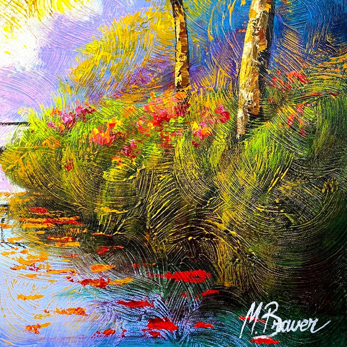 Mark Braver, Original Acrylic Painting on Canvas, Hand Signed with Letter of Authenticity.