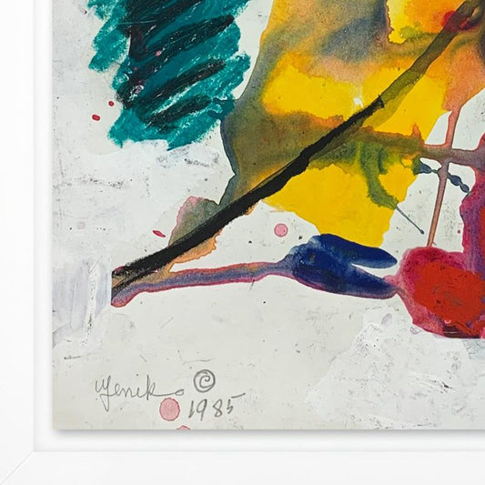 Jenik Cook, Framed Hand Signed Original Painting with Letter of Authenticity.