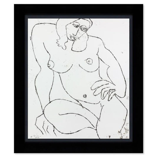 Jenik Cook, Framed Hand Signed Original Painting with Letter of Authenticity.