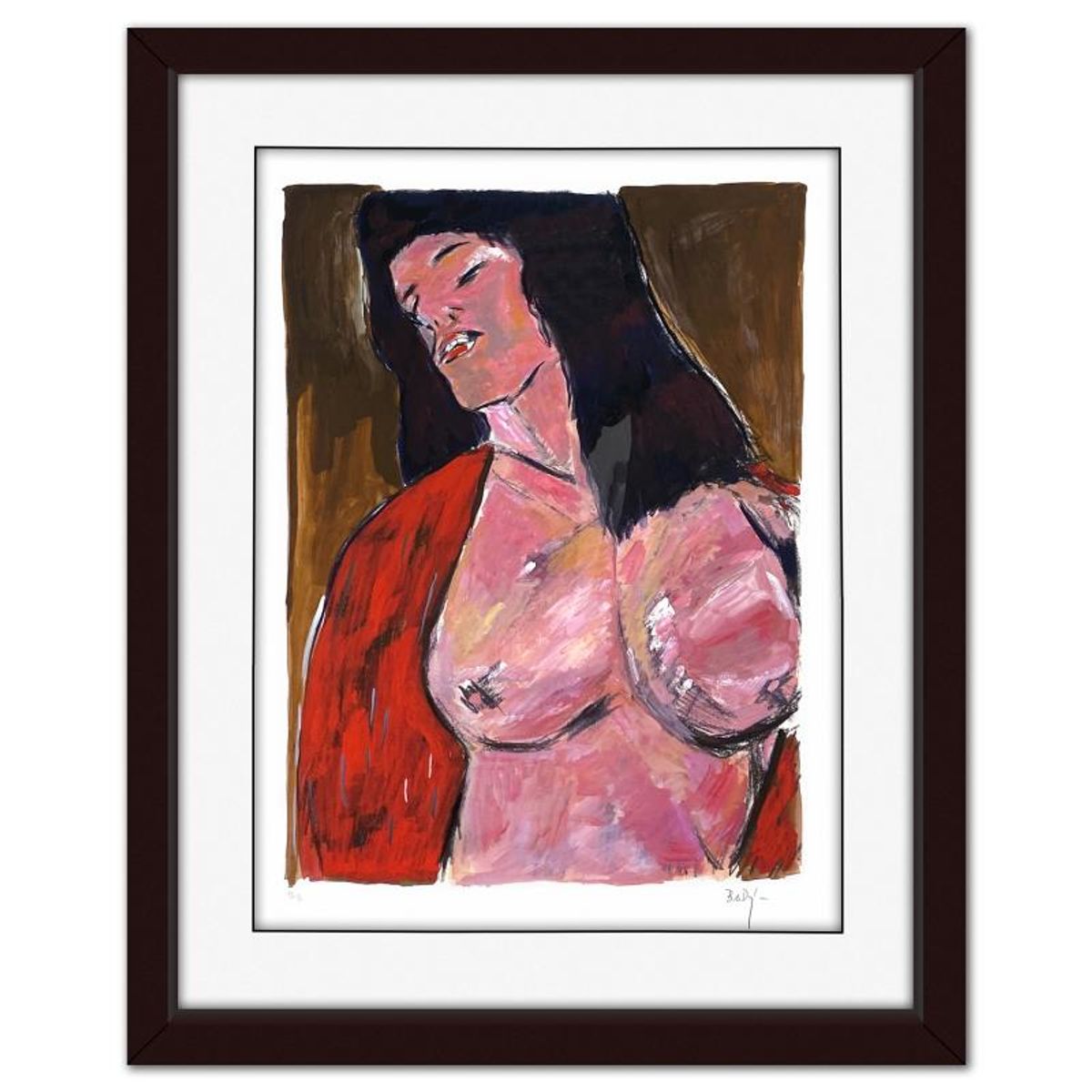 Bob Dylan, "Cassandra (Brown)" Framed Limited Edition, Numbered PP 1/2 and Hand Signed with Letter of Authenticity