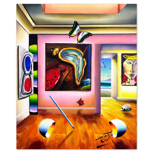 Ferjo, Hand Signed Original Painting on Canvas with Letter of Authenticity.