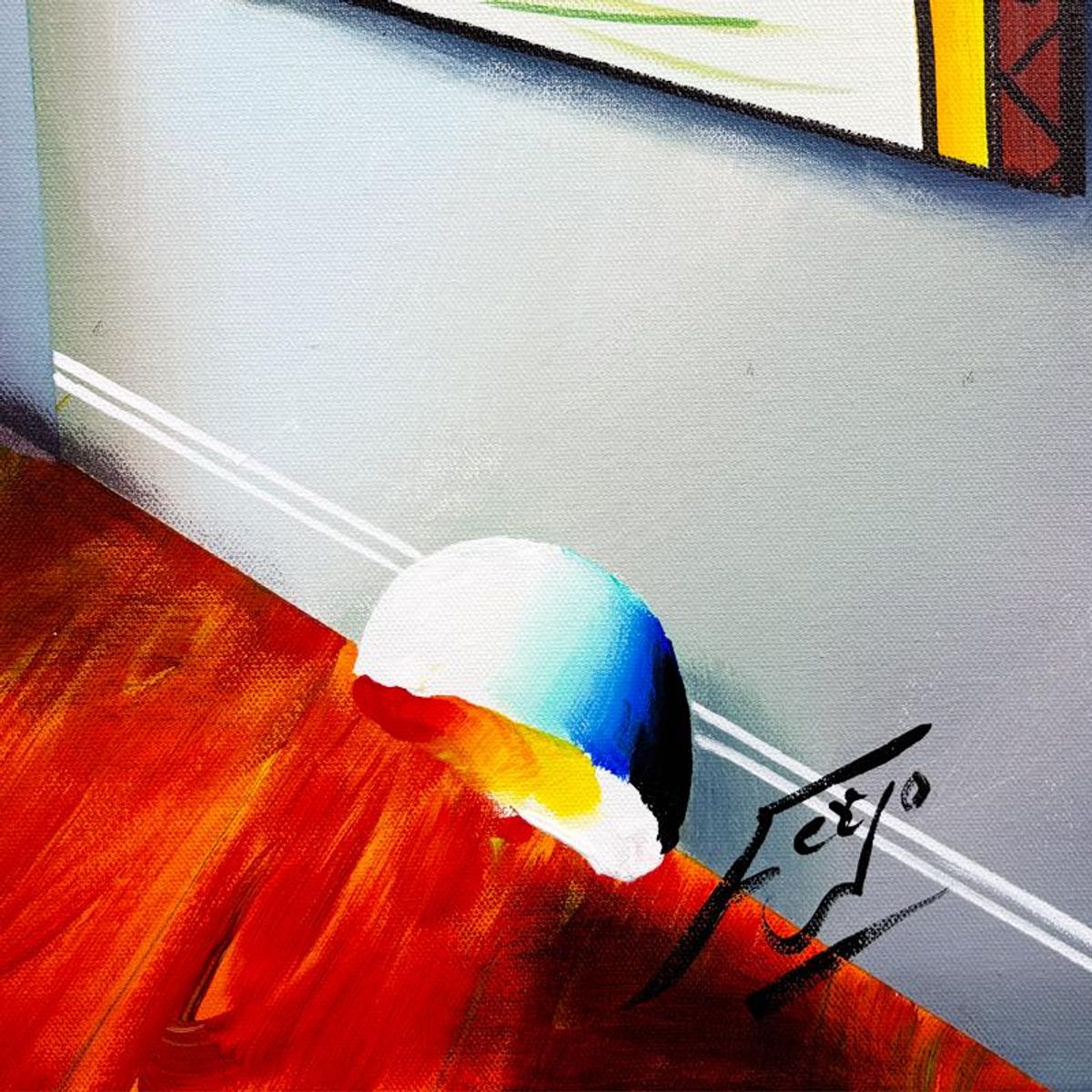 Ferjo, Hand Signed Original Painting on Canvas with Letter of Authenticity.