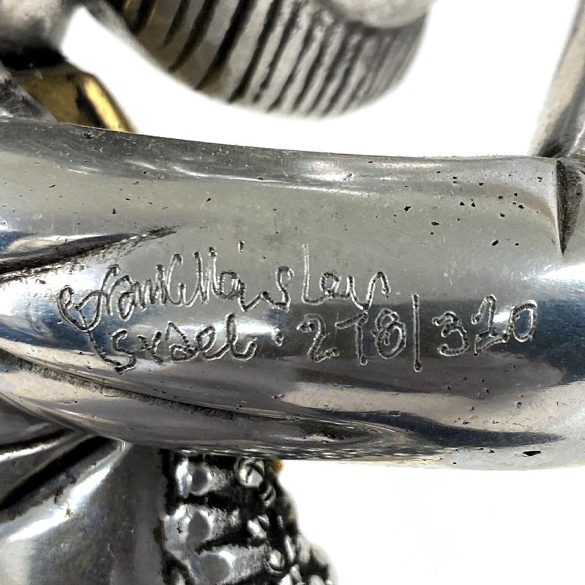Frank Meisler (1929-2018), Limited Edition Metal Klezmer Horn Player Sculpture, Numbered 278/320 and Signed with Letter of Authenticity.