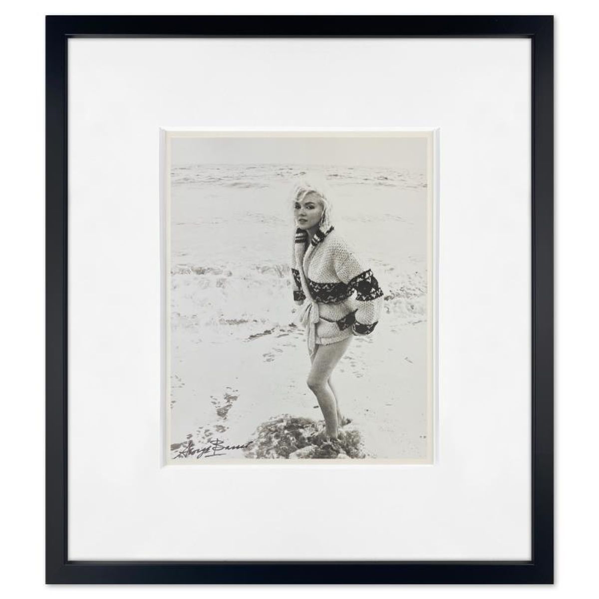 George Barris (1922-2016), "Marilyn Monroe: The Last Shoot" Framed Photograph Printed from the Original Negative, Hand Signed and with Letter of Authenticity