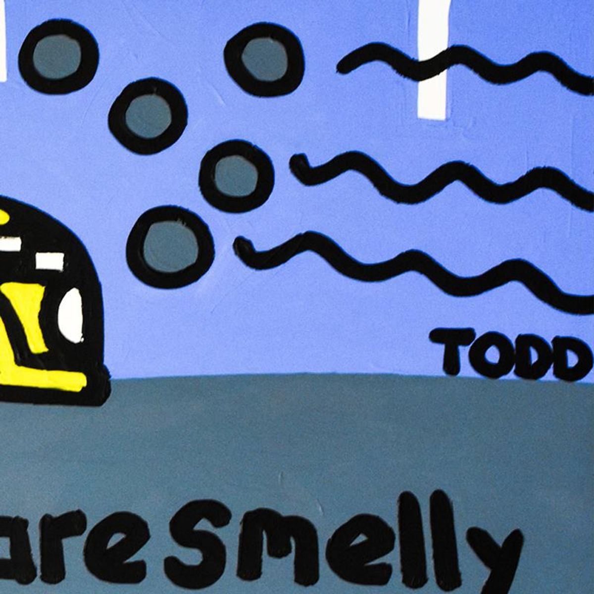Todd Goldman, "Smelly Cab Drivers" Original Acrylic Painting on Gallery Wrapped Canvas (72" x 48"), Hand Signed with Certificate of Authenticity.