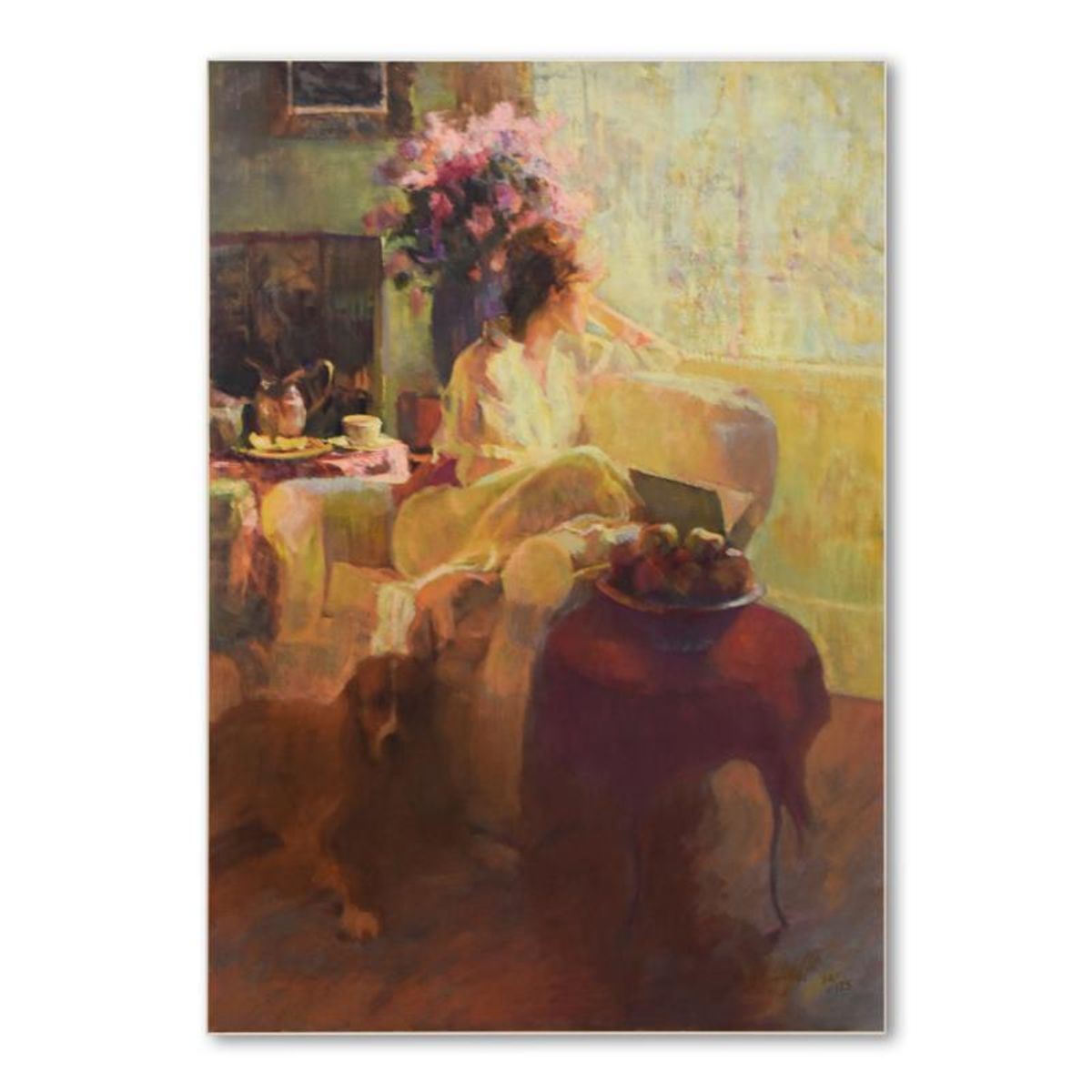 Don Hatfield, "Day Dreaming" Limited Edition on Clayboard, Numbered 72/175 and Hand Signed with Letter of Authenticity.