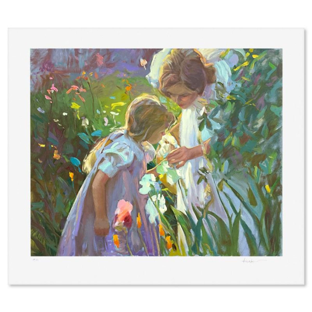 Don Hatfield, "Sweet Scents" Limited Edition Printer's Proof Serigraph, Numbered 1/11 and Hand Signed with Letter of Authenticity.