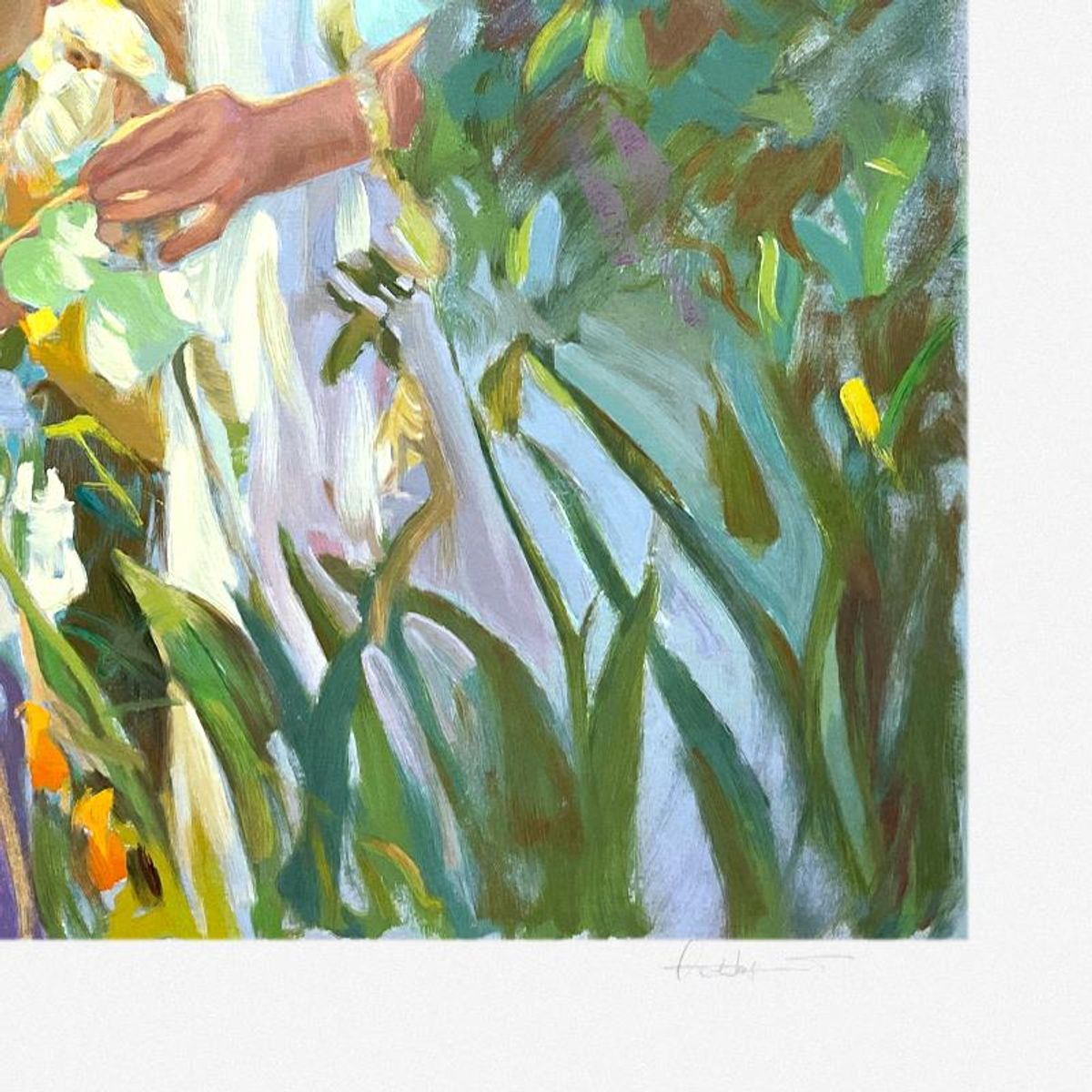 Don Hatfield, "Sweet Scents" Limited Edition Printer's Proof Serigraph, Numbered 1/11 and Hand Signed with Letter of Authenticity.