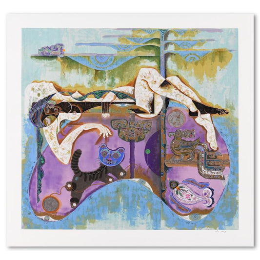 Lu Hong, "Magic" Limited Edition Serigraph, Numbered and Hand Signed with Letter of Authenticity (Disclaimer)