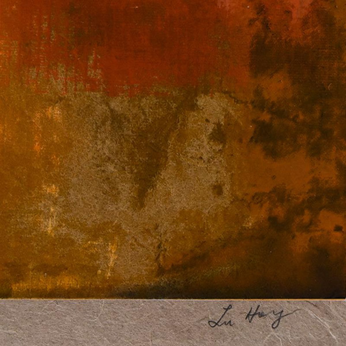 Lu Hong, "Equus" Limited Edition Serigraph on Rice Paper, Numbered and Hand Signed with Letter of Authenticity