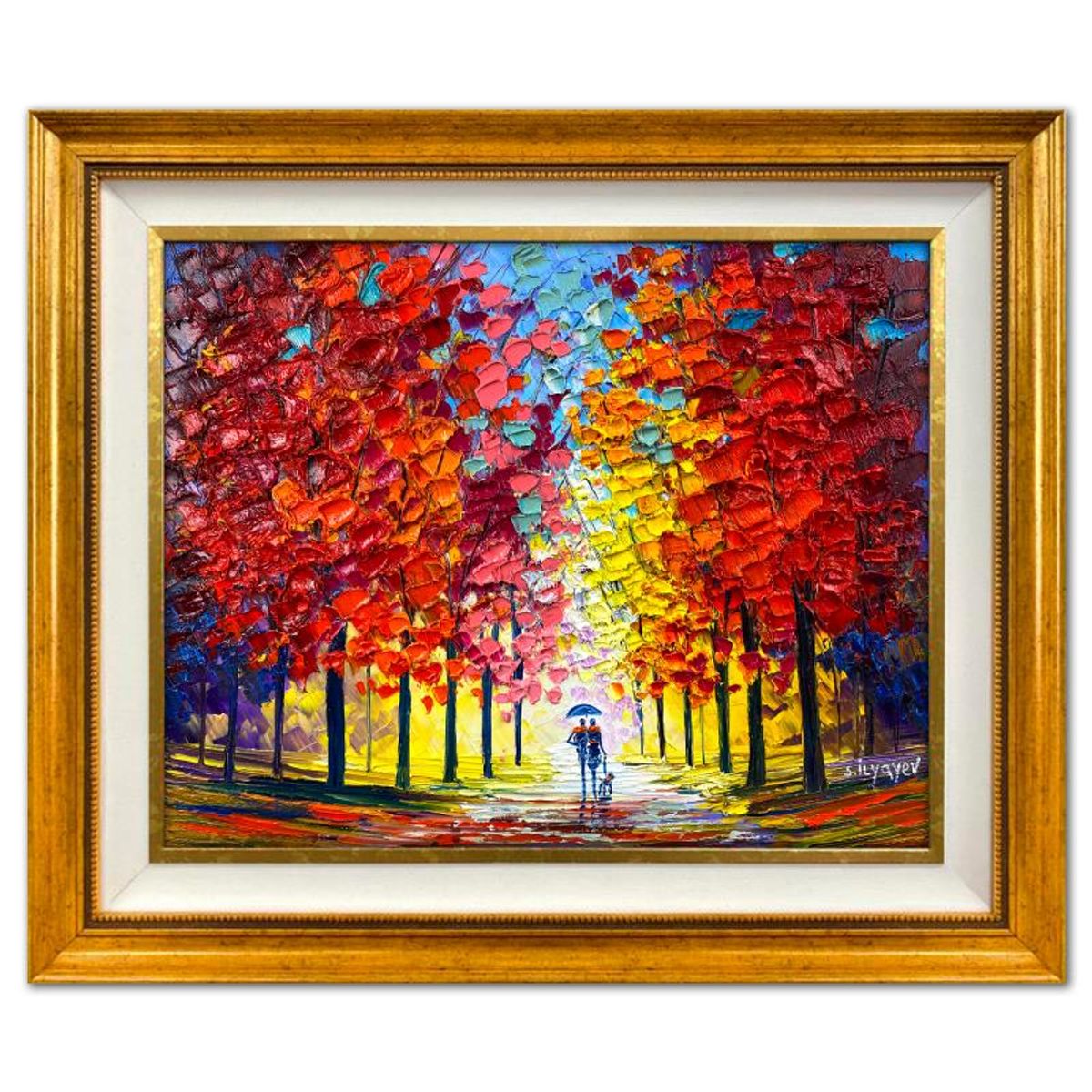 Slava Ilyayev, Framed Original Oil Painting on Canvas, Hand Signed with Letter of Authenticity.