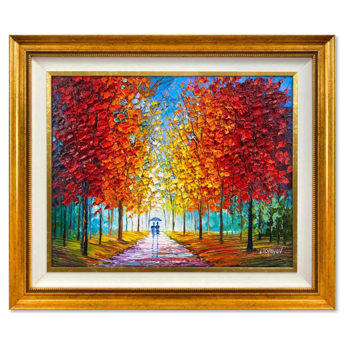 Slava Ilyayev, Framed Original Oil Painting on Canvas, Hand Signed with Letter of Authenticity.
