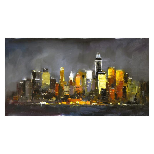 Inam, Original Oil Painting on Canvas (40" x 20"), Hand Signed with Letter of Authenticity.