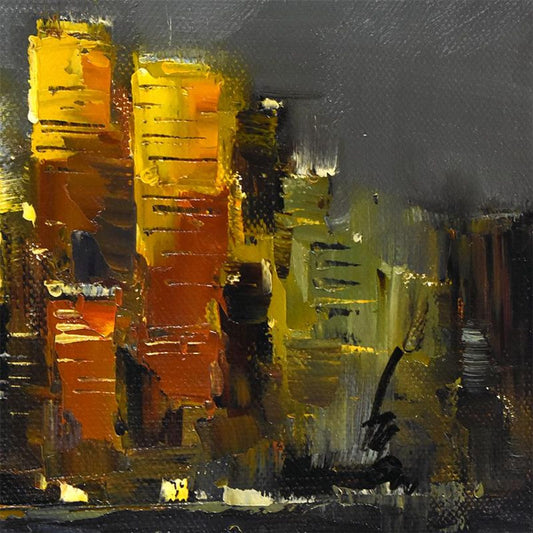 Inam, Original Oil Painting on Canvas (40" x 20"), Hand Signed with Letter of Authenticity.