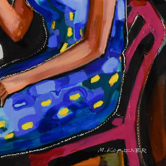 Michael Kerzner, Original Acrylic Painting on Canvas, Hand Signed with Letter of Authenticity.