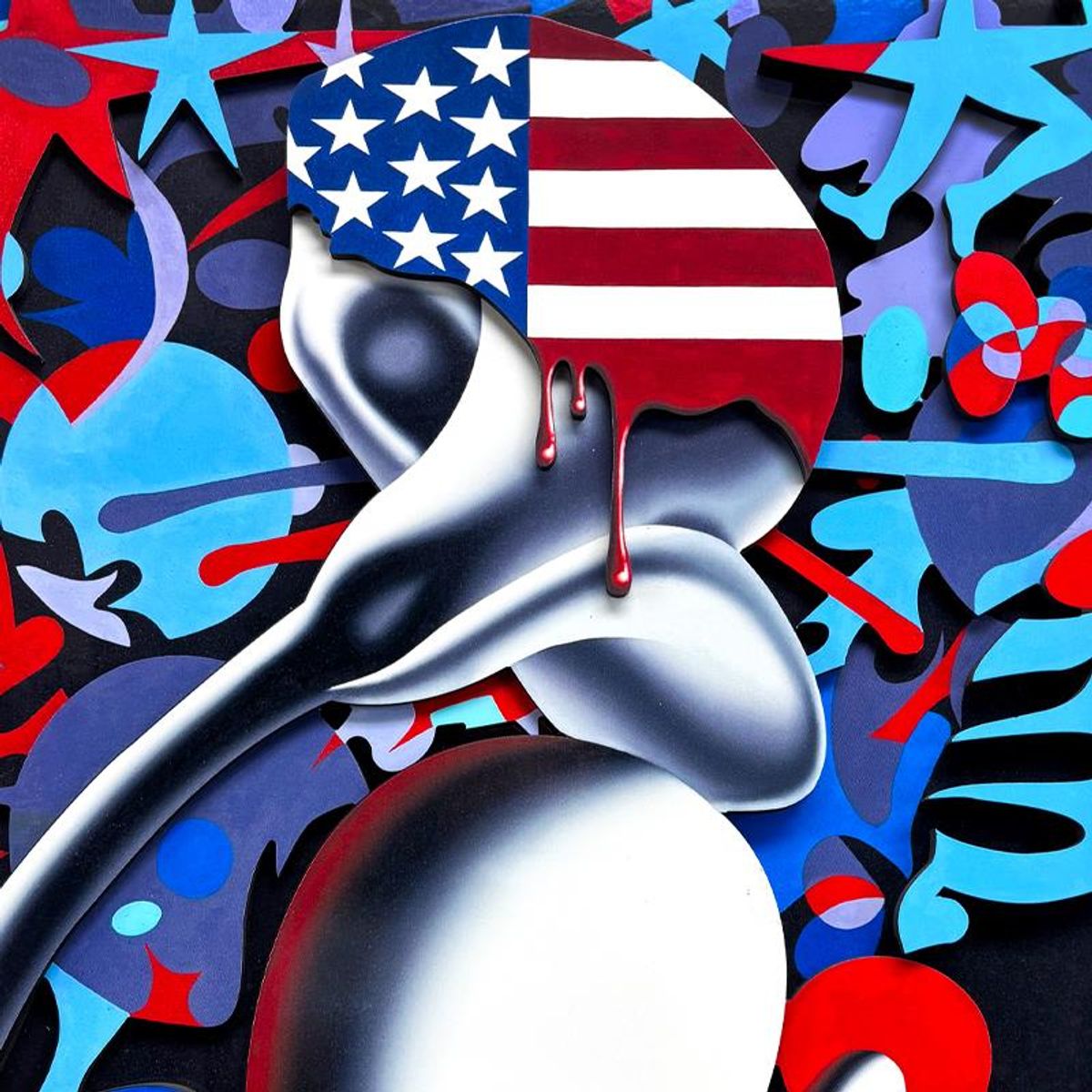 Mark Kostabi, "Dreams of Gold" Limited Edition 3D Serigraph on Board, AP Numbered 9/9 with Letter of Authenticity.