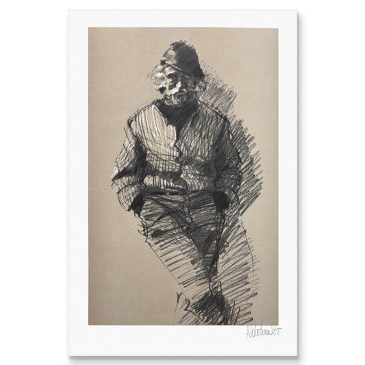 Aldo Luongo, "The Hawk" Limited Edition Serigraph, Numbered and Hand Signed with Certificate of Authenticity.