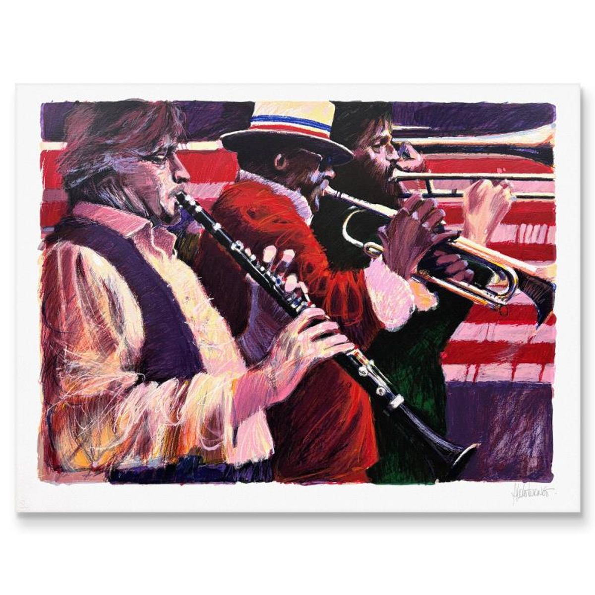Aldo Luongo, "Dixieland" Limited Edition Serigraph, Numbered and Hand Signed with Certificate of Authenticity.