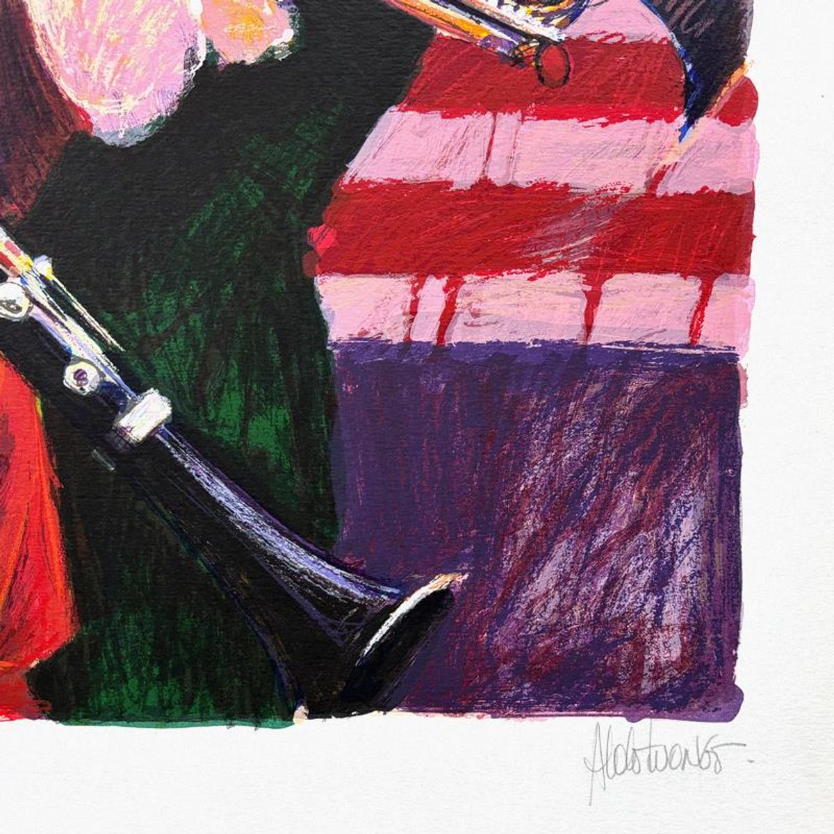 Aldo Luongo, "Dixieland" Limited Edition Serigraph, Numbered and Hand Signed with Certificate of Authenticity.