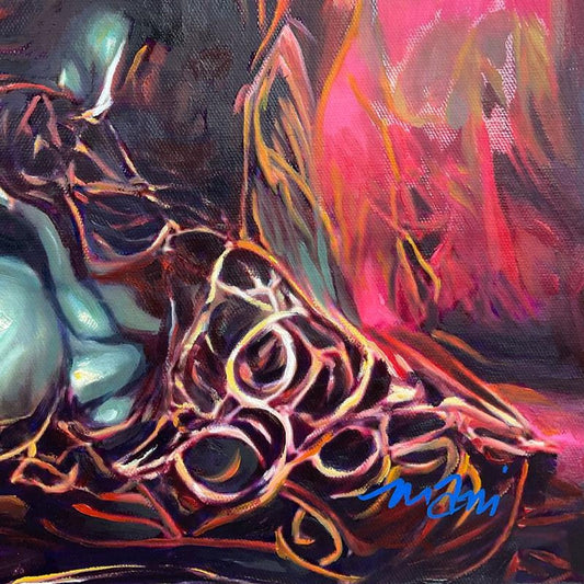 Mani, Original Acrylic Painting on Canvas, Hand Signed with Letter of Authenticity