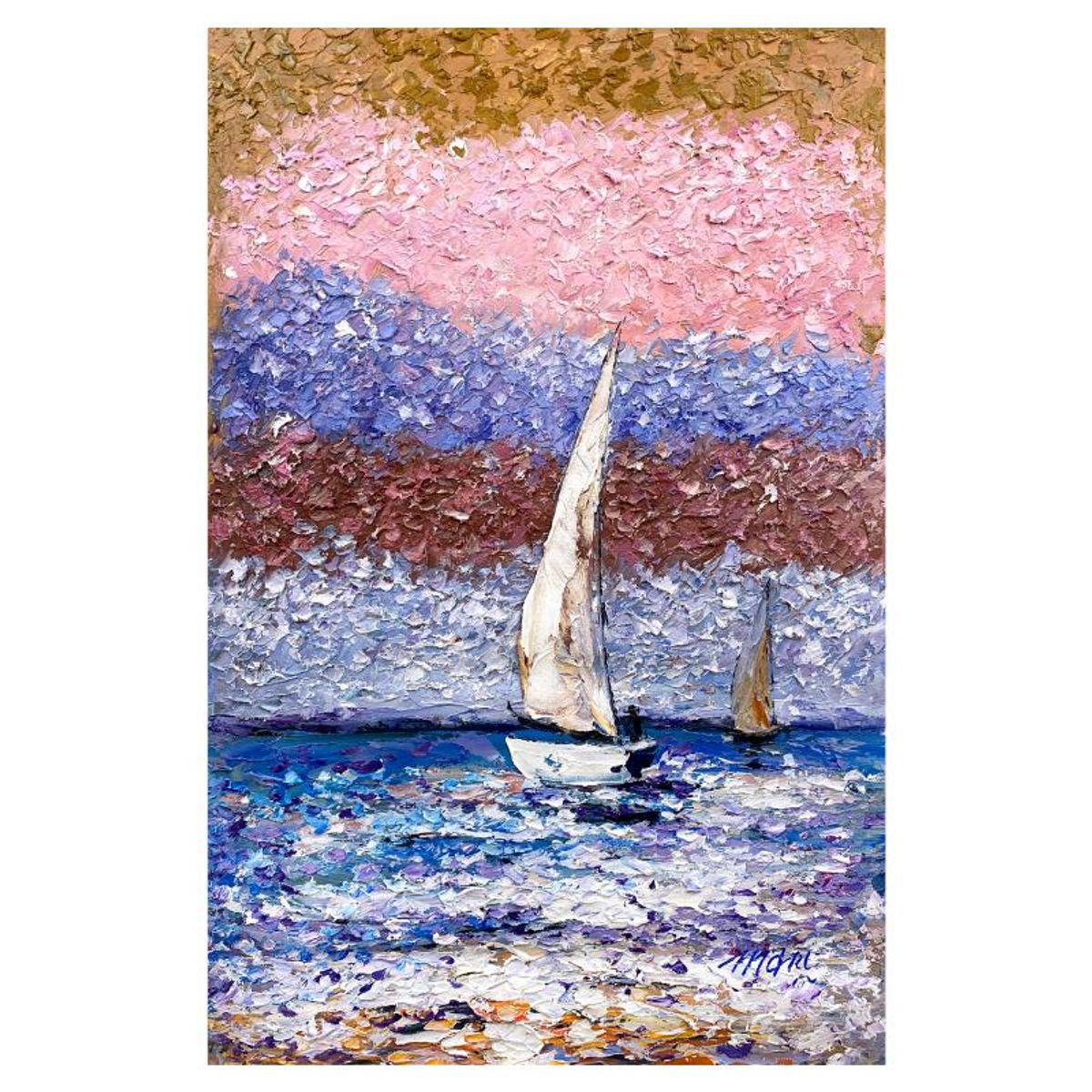 Mani, Original Acrylic Painting on Canvas, Hand Signed with Letter of Authenticity.